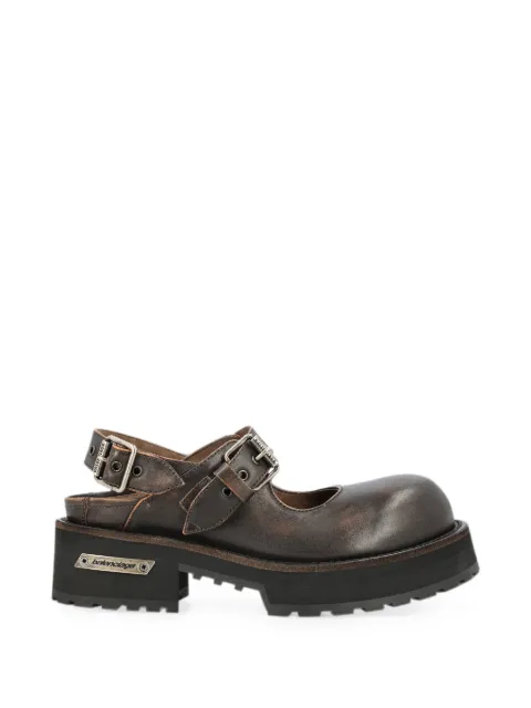 Balenciaga Venom leather mules Brown 866581WBEQ3