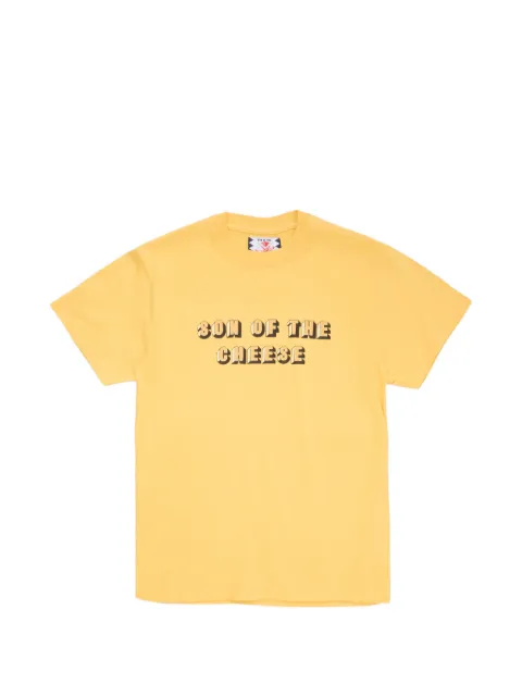 SON OF THE CHEESE logo-print T-shirt Yellow SC2520TS04MUSTARD