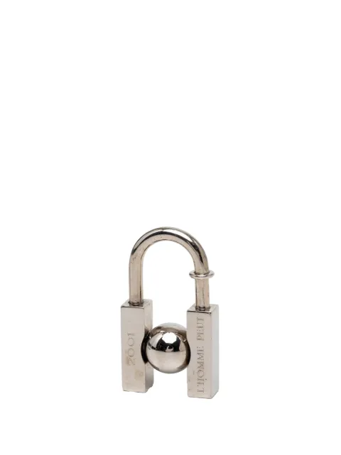 Hermès Pre-Owned 2001 Palladium Plated L Homme Peut Embellir La Terre Cadena Charm Silver F9AW2IE11WLLWW9N