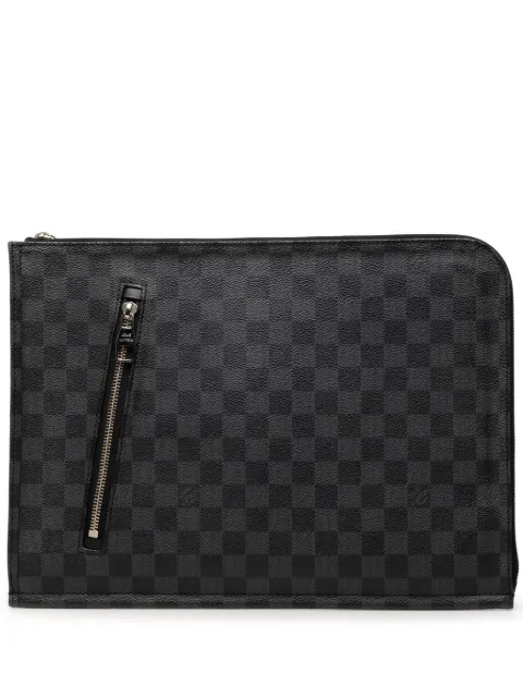 Louis Vuitton Pre-Owned 2012 Damier Graphite Poche Documents Portfolio clutch bag Black ISPGU5G103UJCEE4