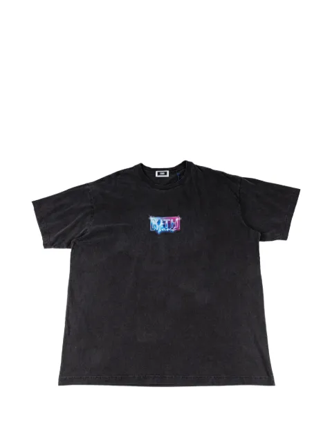 KITH Miami Neon logo-print T-shirt Black KHMA030051001
