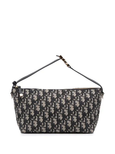 Christian Dior Pre-Owned 2024 Medium Oblique Canvas Diortravel Nomad Pouch handbag Blue RWPY4GLHCD8IWLB6