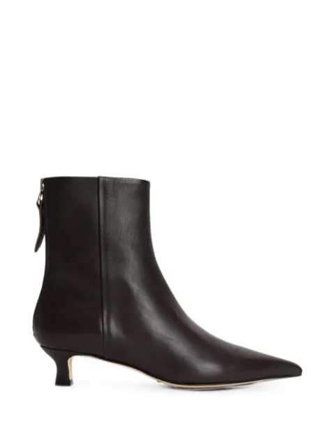 Aeyde Zoe pointed-toe ankle boots Brown AB0582002003