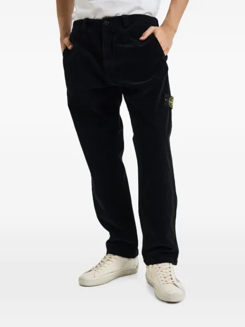 Stone Island 3100059 organic cotton corduroy 800 chino trousers Black 3100059S0212V0029