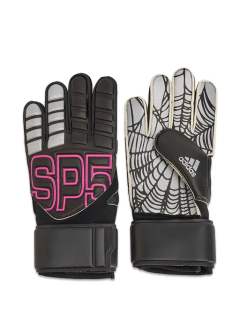 adidas x SP5DER logo-print goalkeeper gloves Black KQ8301