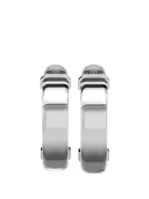 SOLO for diamonds diamond-embellished hoop earrings Silver S00636