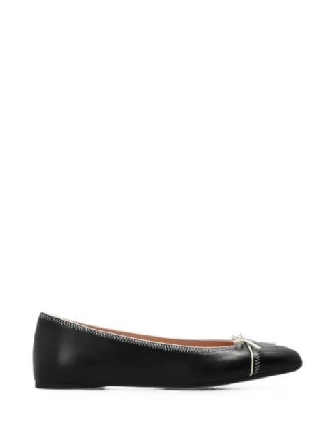 Valentino Garavani VLogo Signature bow-detail ballet flats Black WS0QA8EFY