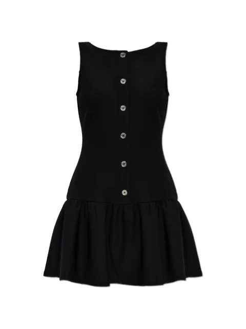 Michael Michael Kors ruffled-skirt button-up mini dress Black MS683ESE45