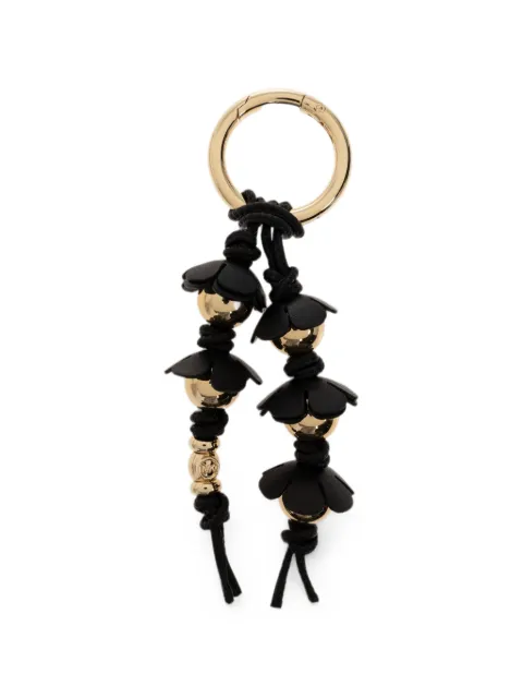 Michael Michael Kors beaded floral keychain Black 32T6GD0K1L0