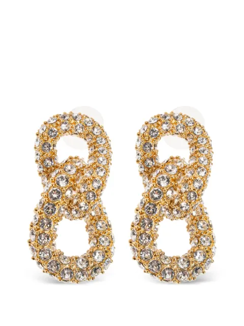 ISABEL MARANT crystal-embellished chain-link earrings Gold BL0034FAD3B16B