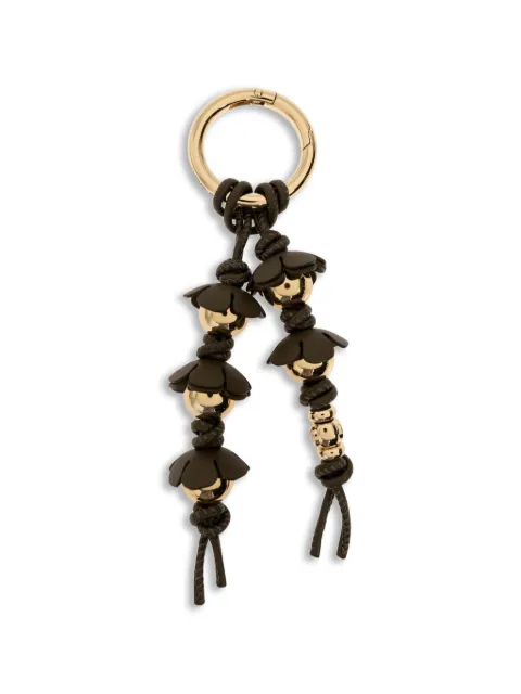 Michael Michael Kors floral-detail beaded bag charm Gold 32T6GD0K1L