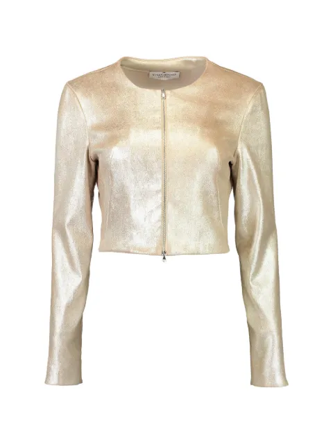 Susan Bender leather jacket Gold SB625001PLATINUM