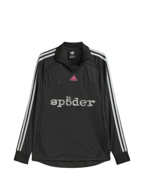 adidas x Sp5der logo-print jersey Black KQ5853