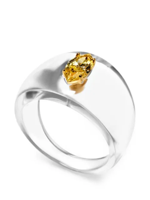 SOLO for diamonds marquise-cut diamond ring Gold S00330