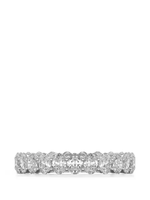 SOLO for diamonds oval-cut diamond eternity ring Silver NYC000339