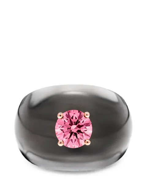 SOLO for diamonds diamond chunky ring Grey NYC000211