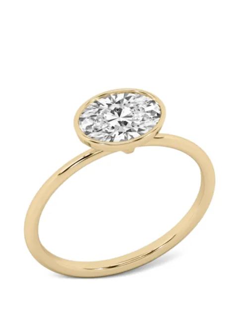 SOLO for diamonds x Nataliia Gotsii Solo oval-cut diamond ring Gold S01066