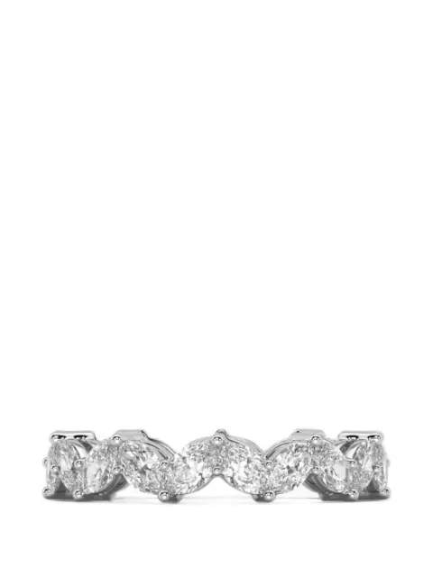 SOLO for diamonds marquise-cut diamond-embellished ring Silver NYC000144