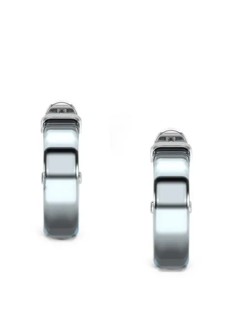 SOLO for diamonds diamond-embellished hoop earrings Silver S01035
