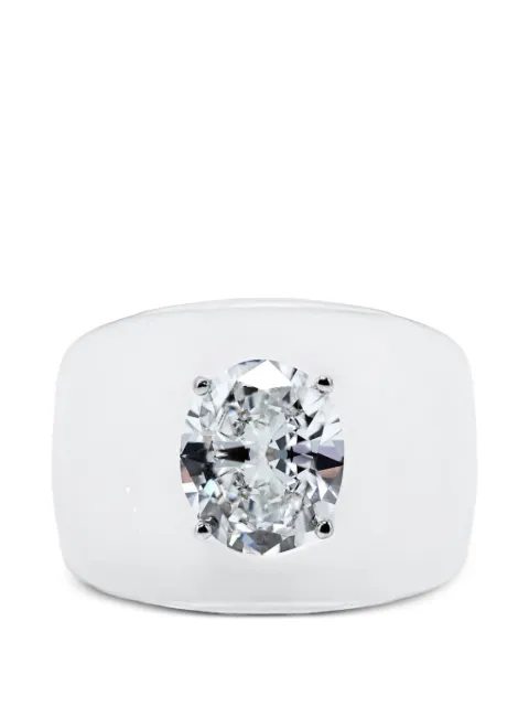 SOLO for diamonds diamond-embellished dome ring Silver NYC000172