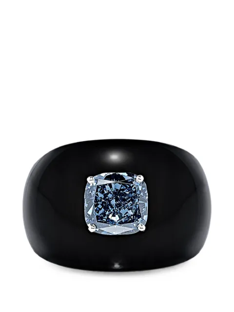 SOLO for diamonds diamond dome ring Black S00355