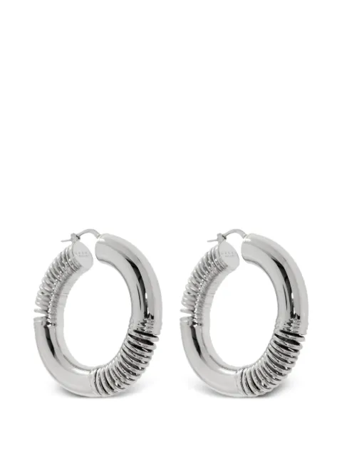 Marni ridged hoop earrings Silver ORMV0681A0M2000