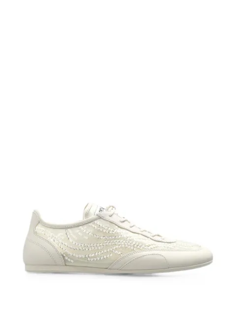 Jimmy Choo Sunny F sequin-embellished sneakers Neutrals SUNNYFGKL