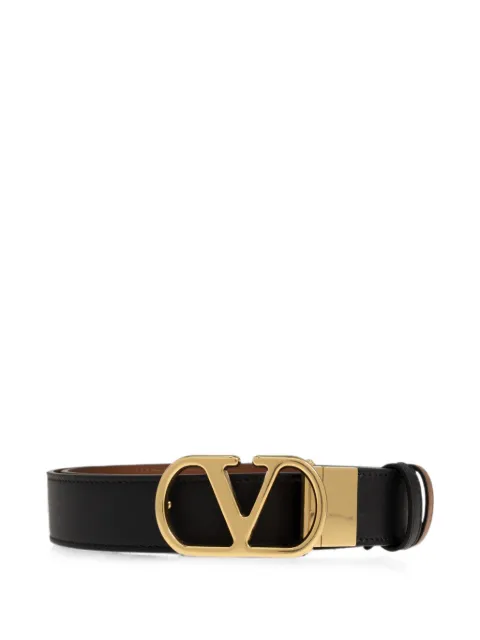 Valentino Garavani VLogo leather belt Black WT0SQ3ZDM