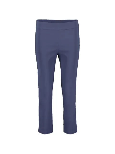 Avenue Montaigne Brigitte side-slit trousers Blue BRIGITTEF954NAV