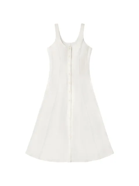 Citizens of Humanity Rosetta button-front midi dress White 4521185