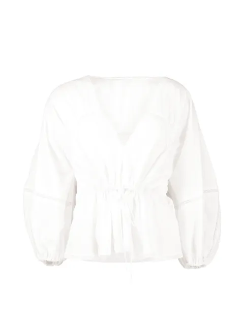 Faithfull Seco lace-trim blouse White FF4618