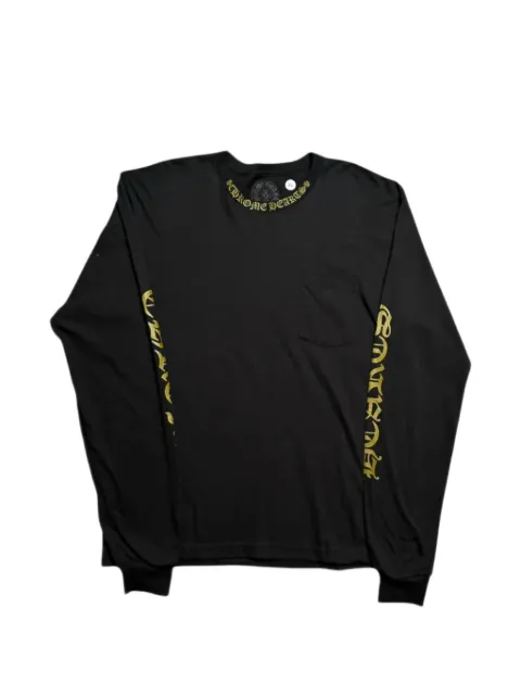 Chrome Hearts logo-print long-sleeve top Black CHRM1507