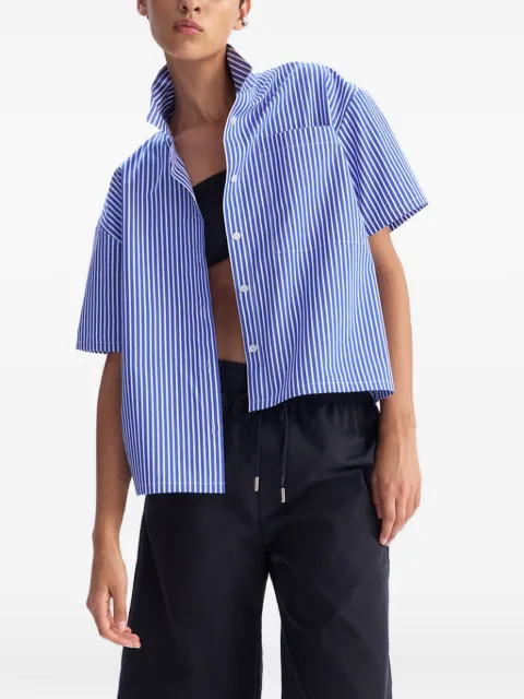 Arlo Mott Clark split-back shirt Blue 1030