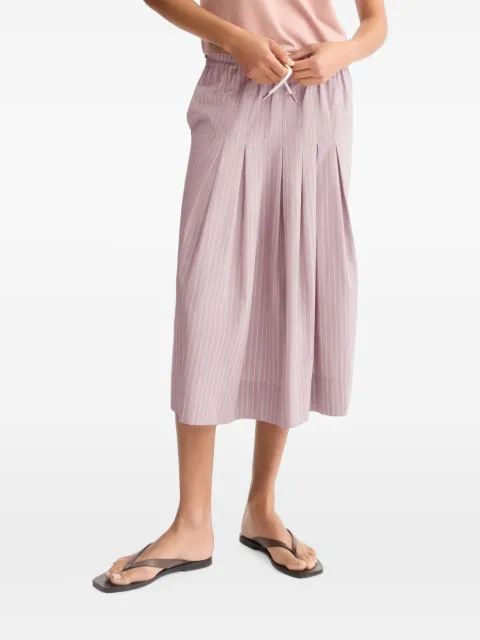 Arlo Mott Gates striped pleated midi skirt Pink 4005