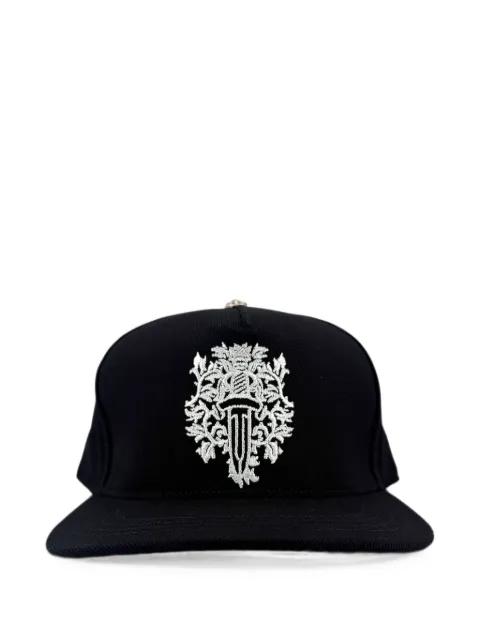 Chrome Hearts embroidered Vine Dagger baseball hat Black CHRM1387