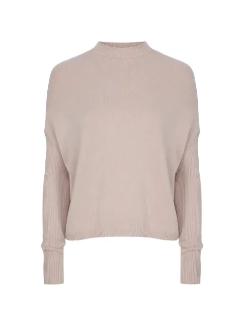 Rick Owens Crater ribbed-sleeve sweater Pink RP02F5629M
