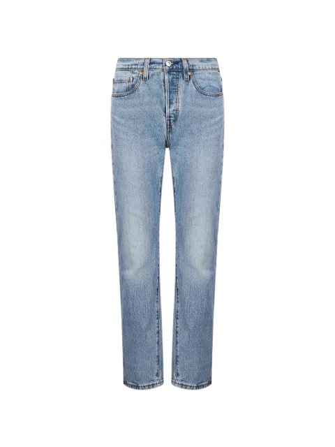 Levi's 501 logo-patch straight-leg jeans Blue 1250106