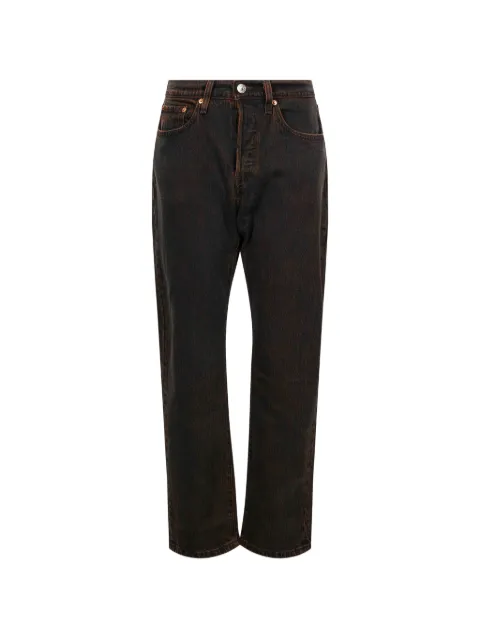 Levi's logo-patch straight-leg jeans Black 0036A0064