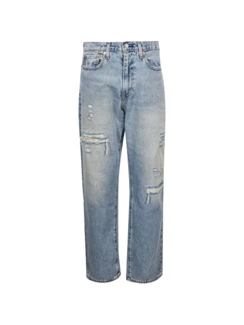 Levi's 568 distressed-effect straight-leg jeans Blue 29037