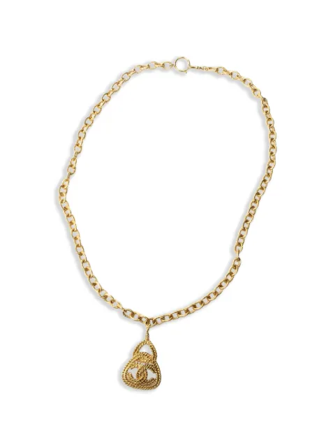CHANEL Pre-Owned 1993 pendant necklace Gold 93A