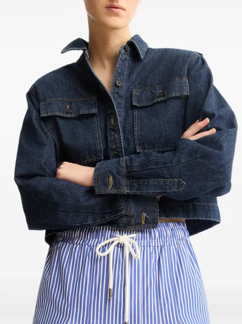 Arlo Mott Henry cropped denim jacket Blue 1023