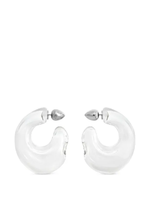 Alaïa Bubble hoop earrings Silver AAJE1077E037