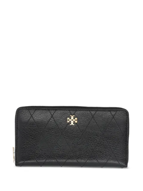 Tory Burch Charlie quilted leather wallet Black 186047
