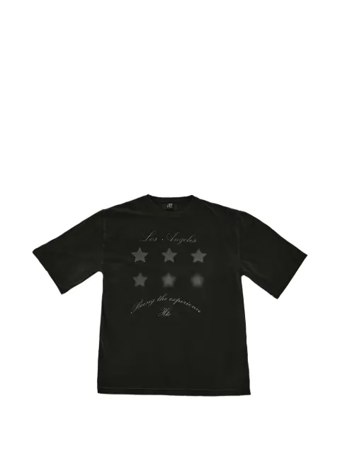 Htc Los Angeles L.A Stars star-print oversized T-shirt Black 24WHTTS014