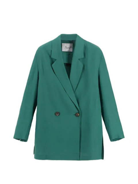 8pm Berlino Giacca double-breasted jacket Green D8PM61K14
