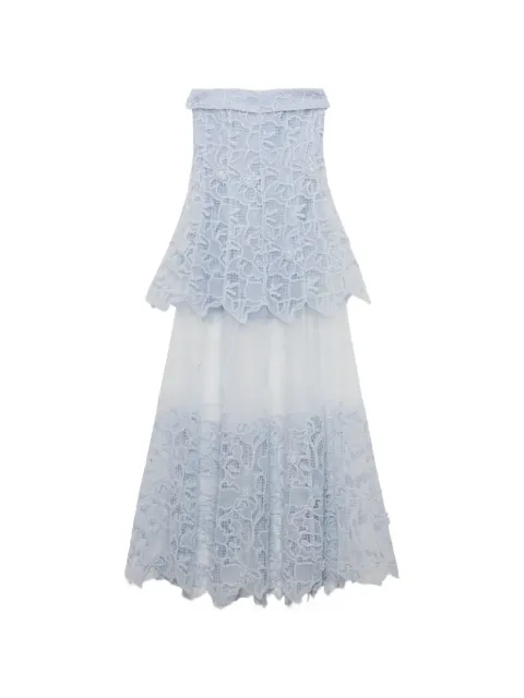 SIMKHAI Rennis lace-trimmed maxi dress Blue 4261236FO