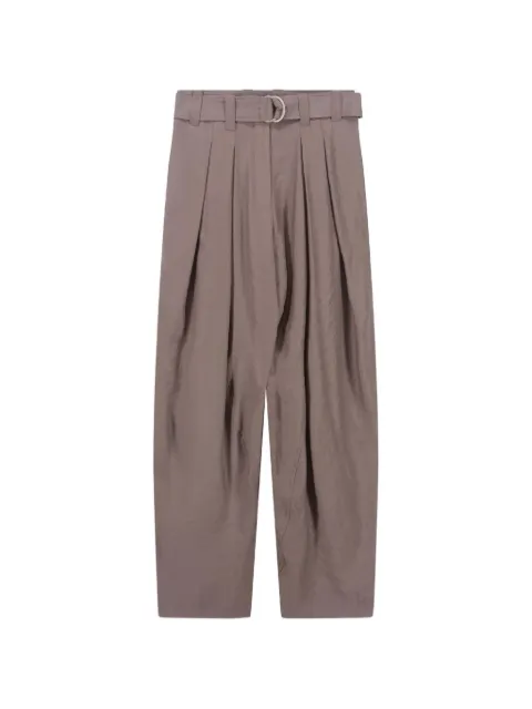8pm belted pleated trousers Brown D8PM61P66