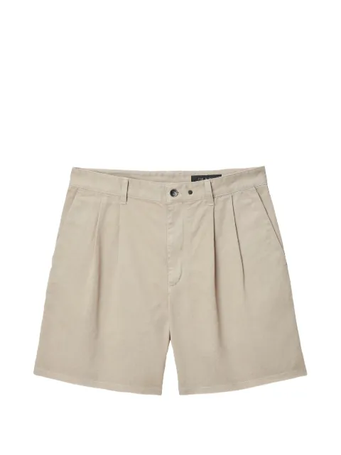 rag & bone pleated frayed-hem shorts Neutrals RV8M26P9MCO
