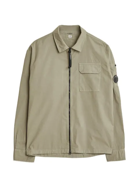 C.P. Company Lens-detail zip-fastening jacket Neutrals 21CMOS705A110143G356
