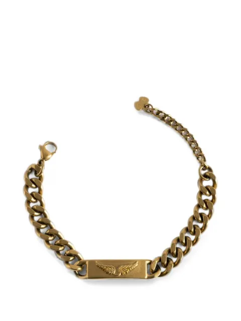 Zadig&Voltaire logo-engraved chain-link bracelet Gold OWJW01763